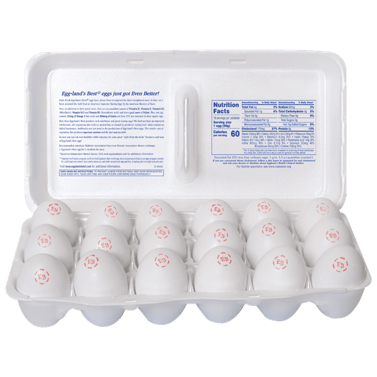 Eggland's Best Large White Eggs, 18 Count