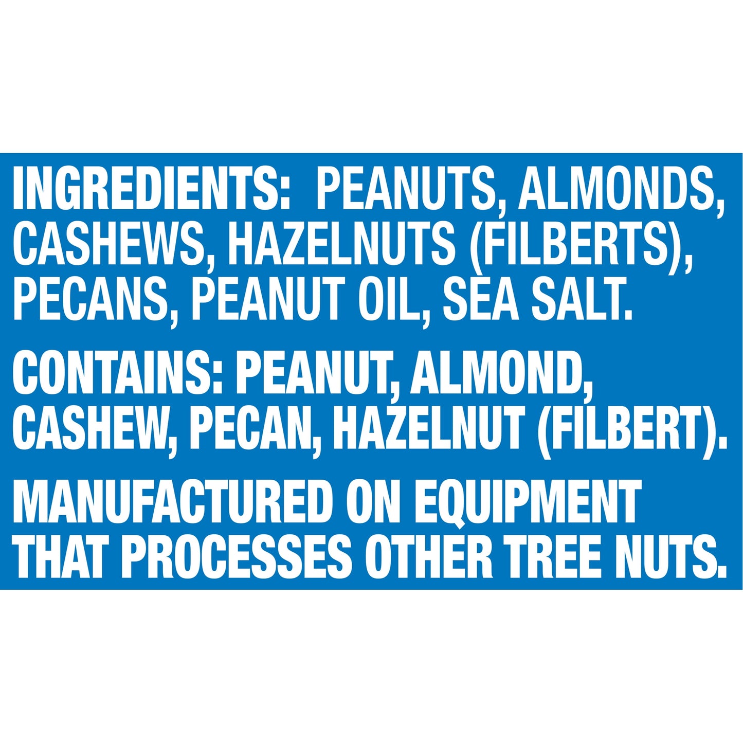 Planters Mixed Nuts Less Than 50% Peanuts with Peanuts, Almonds, Cashews, Pecans & Hazelnuts, 1.69 lb Container