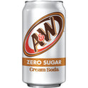 A&W Cream Soda Zero Sugar, 12 fl oz, 12 Pack Cans