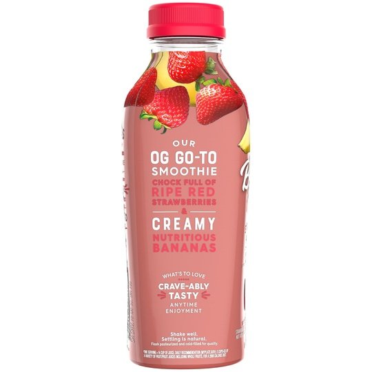 Bolthouse Farms Fruit Juice Smoothie, Strawberry Banana, 15.2 fl. oz. Bottle