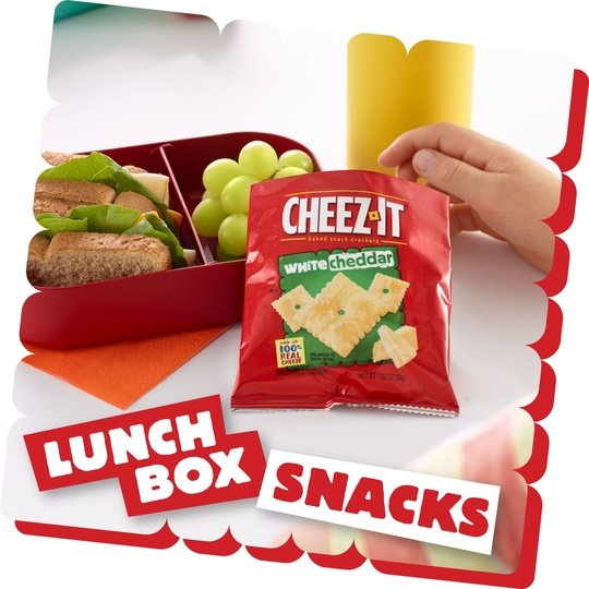 Cheez-It White Cheddar Baked Snack Crackers, 12.24 oz, 12 Count