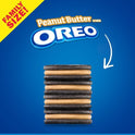 OREO Peanut Butter Creme Chocolate Sandwich Cookies, Family Size, 17 oz