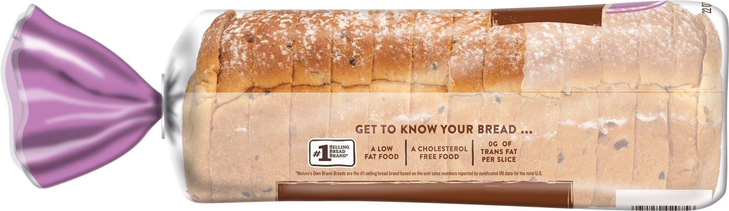 Nature's Own Perfectly Crafted Multigrain Bread, Thick-Sliced Loaf, 22 oz