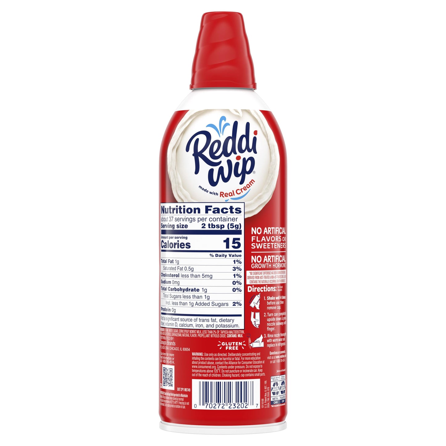 Reddi-wip Original Whipped Dairy Cream Topping, 6.5 oz.