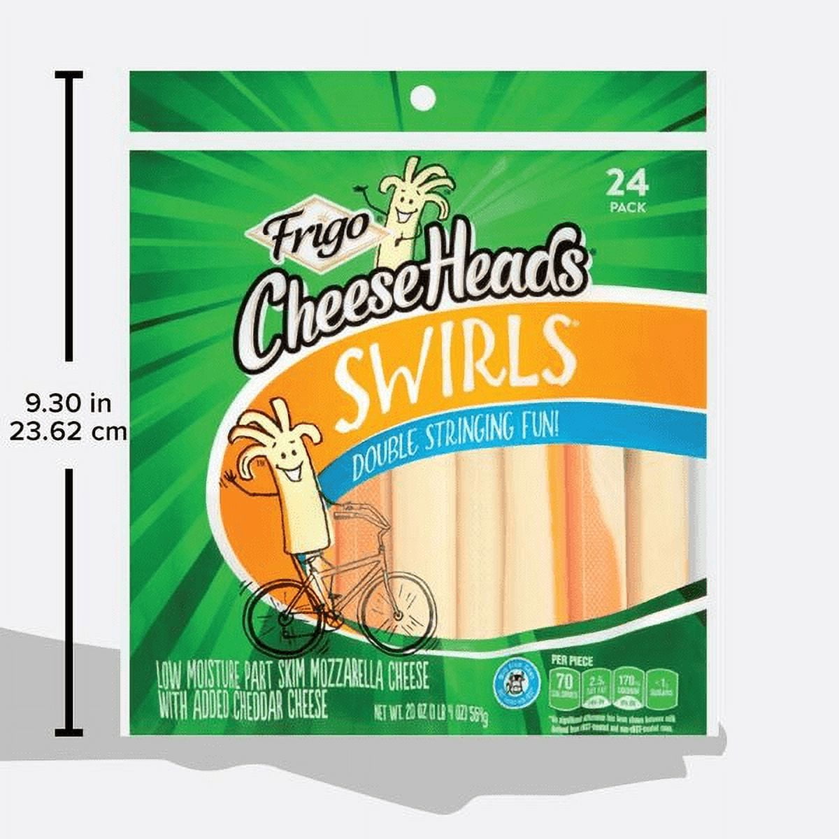 Frigo Cheese Heads Swirls Mozzarella & Cheddar Cheese, 20 oz, 24 Count