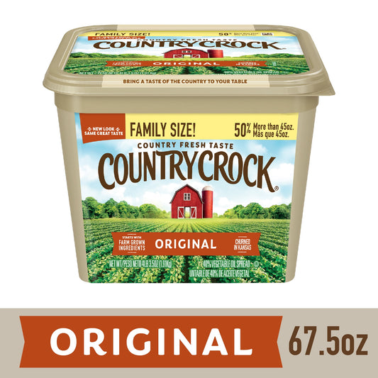 Country Crock Original Vegetable Oil Spread, 67.5 oz Tub (Refrigerated)