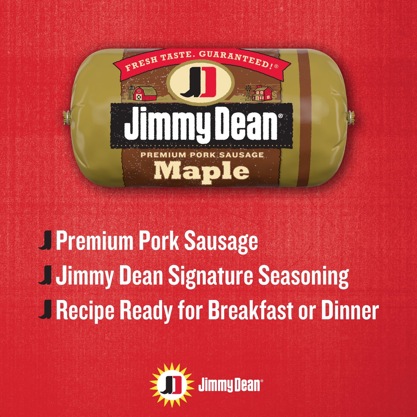 Jimmy Dean Premium Maple Pork Sausage Roll, 16 oz