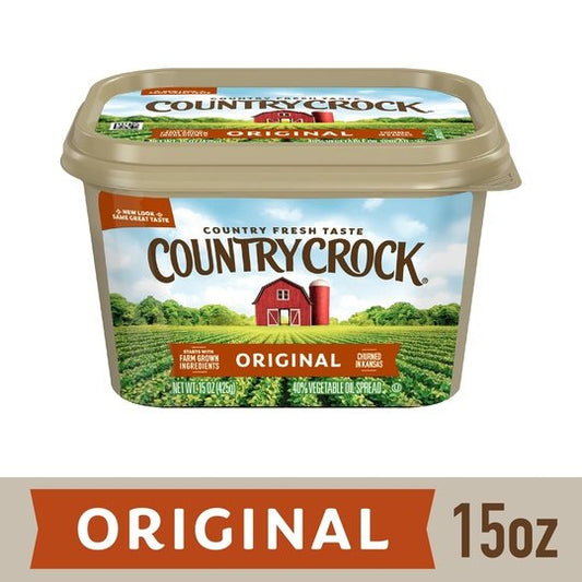 Country Crock Original Vegetable Oil Spread, 15 oz Tub (Refrigerated)