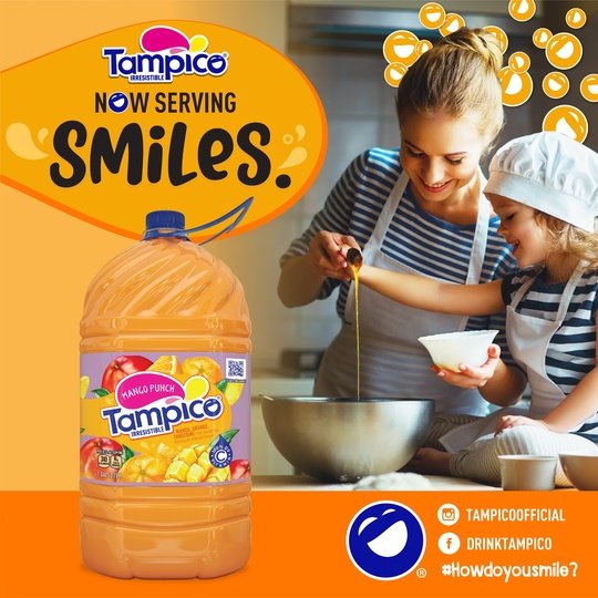 Tampico Mango Fruit Punch, Mango Orange Tangerine Juice Drink 1 Gallon