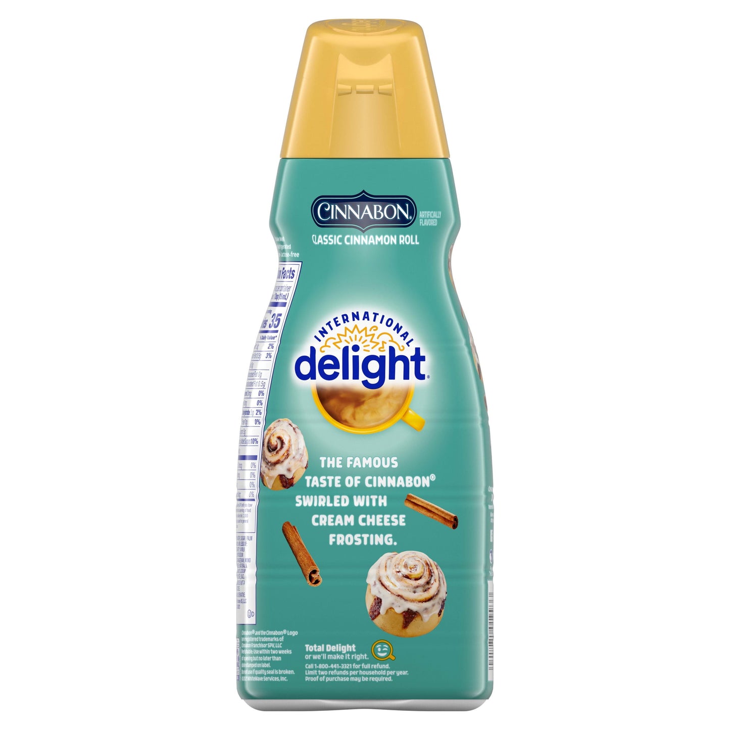 International Delight Cinnabon (R) Coffee Creamer, 32 fl oz Bottle