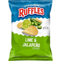 Ruffles Potato Chips Lime & Jalapeno Flavored 8 Oz