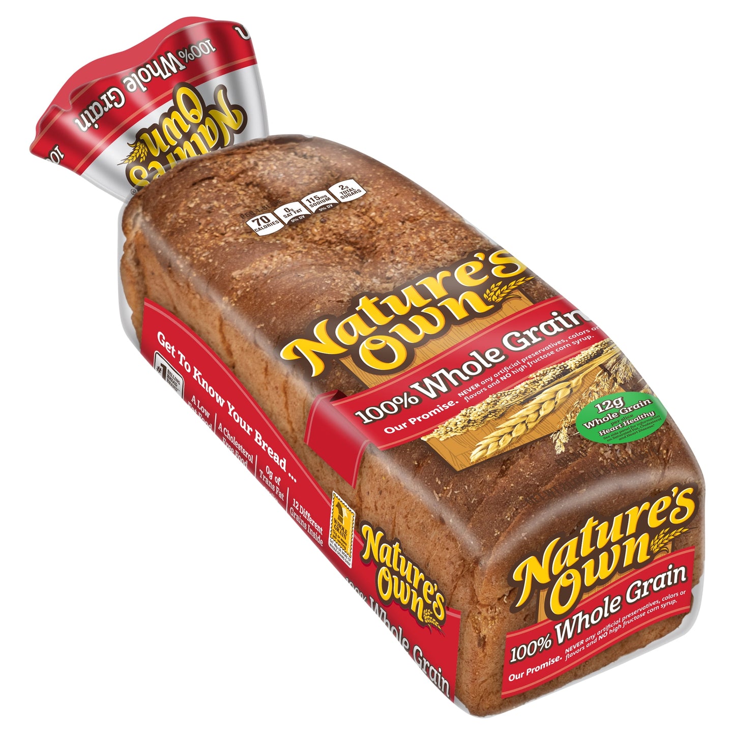 Nature's Own 100% Whole Grain Sliced Sandwich Bread, 20 oz