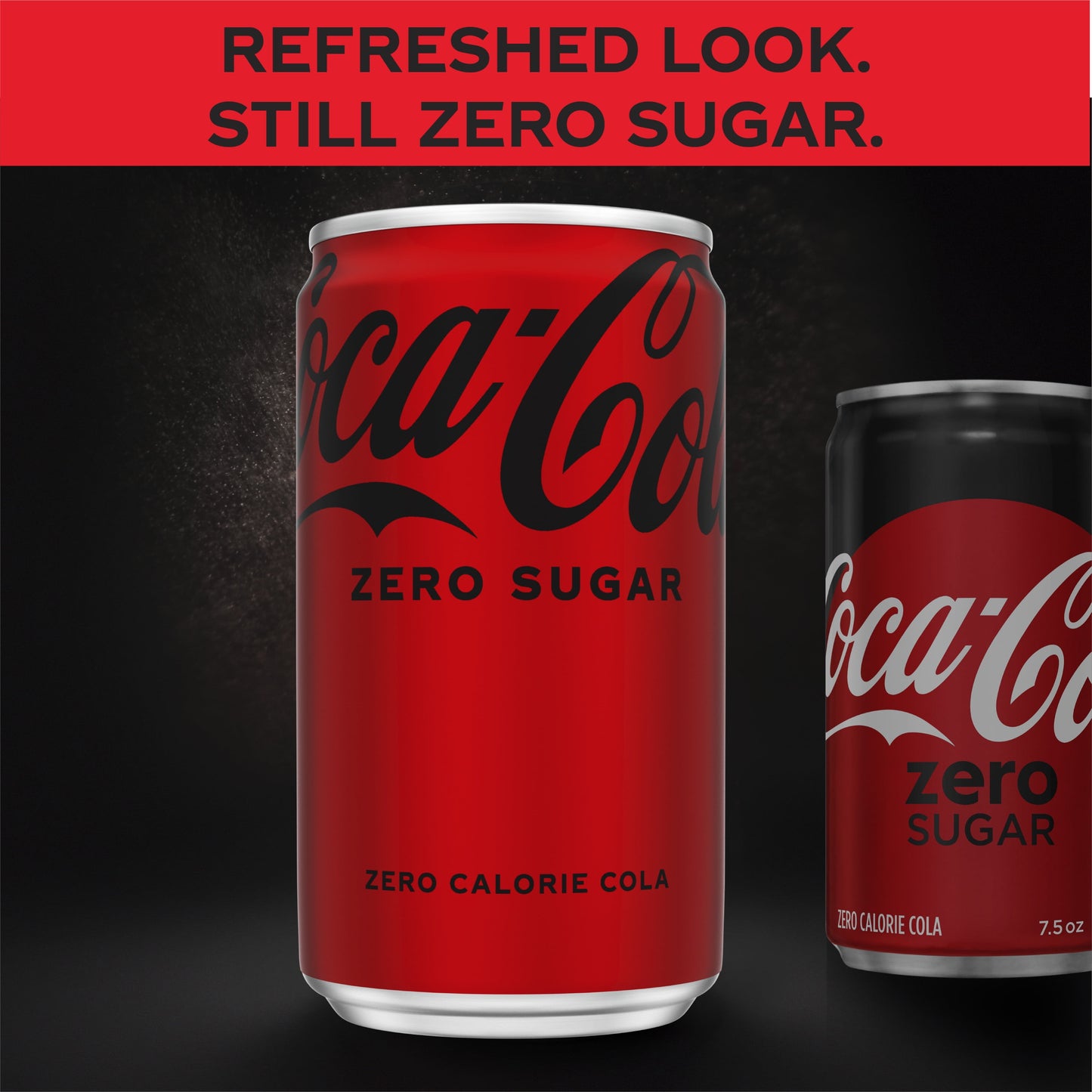 Coca-Cola Zero Sugar Mini Soda Pop Soft Drink, 7.5 fl oz, 10 Pack Cans
