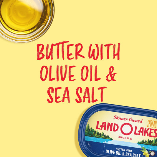 Land O Lakes® Butter with Olive Oil and Sea Salt, 13 oz Tub