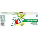 7UP Zero Sugar Lemon Lime Soda, 12 fl oz cans, 12 pack