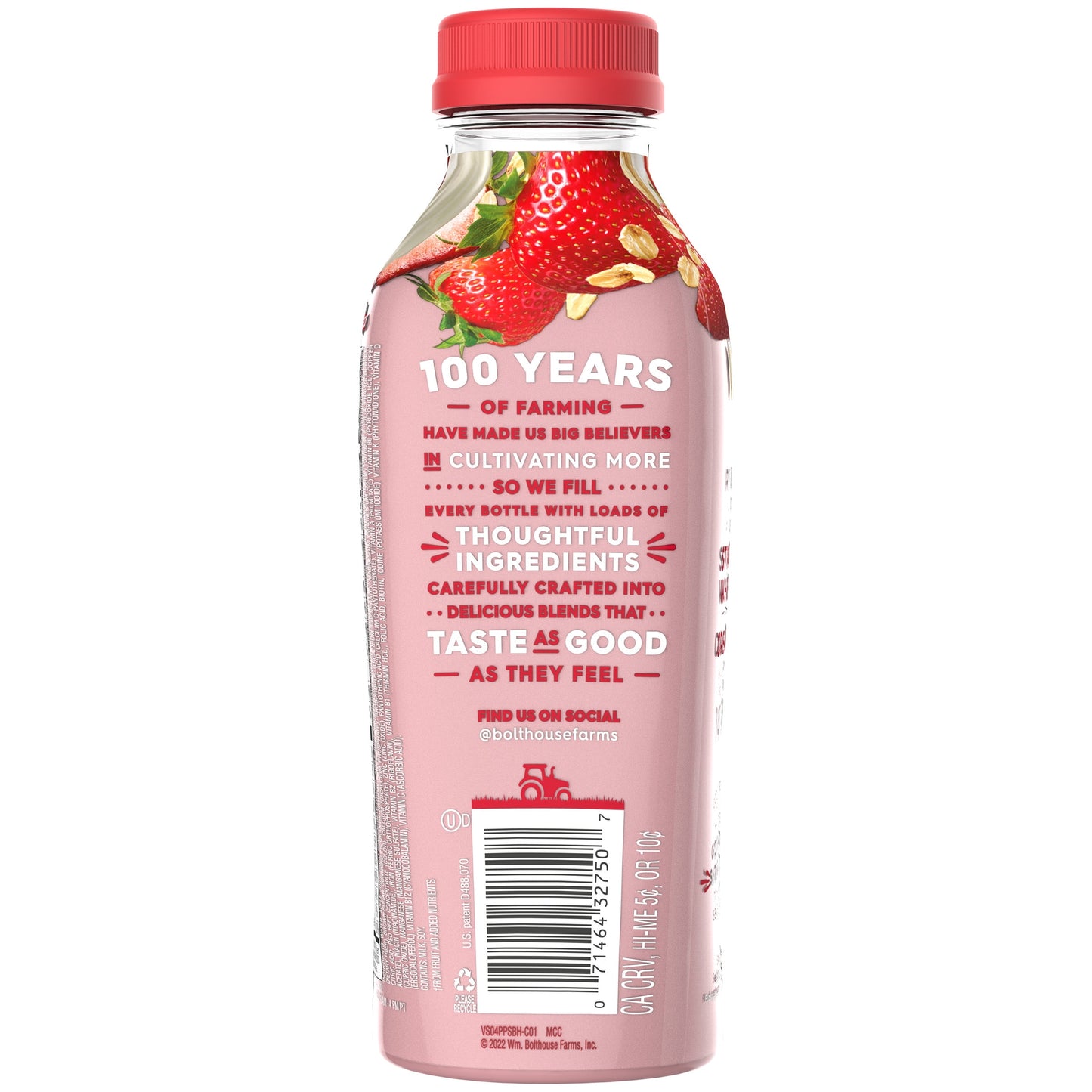 Bolthouse Farms Fruit Smoothie, Strawberry Parfait, 15.2 fl. oz. Bottle