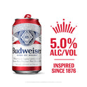 Budweiser American Lager Beer, 6 Pack, 16 fl oz Aluminum Cans, 5% ABV, Domestic