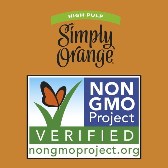 Simply Non GMO High Pulp Orange Juice, 89 fl oz Bottle