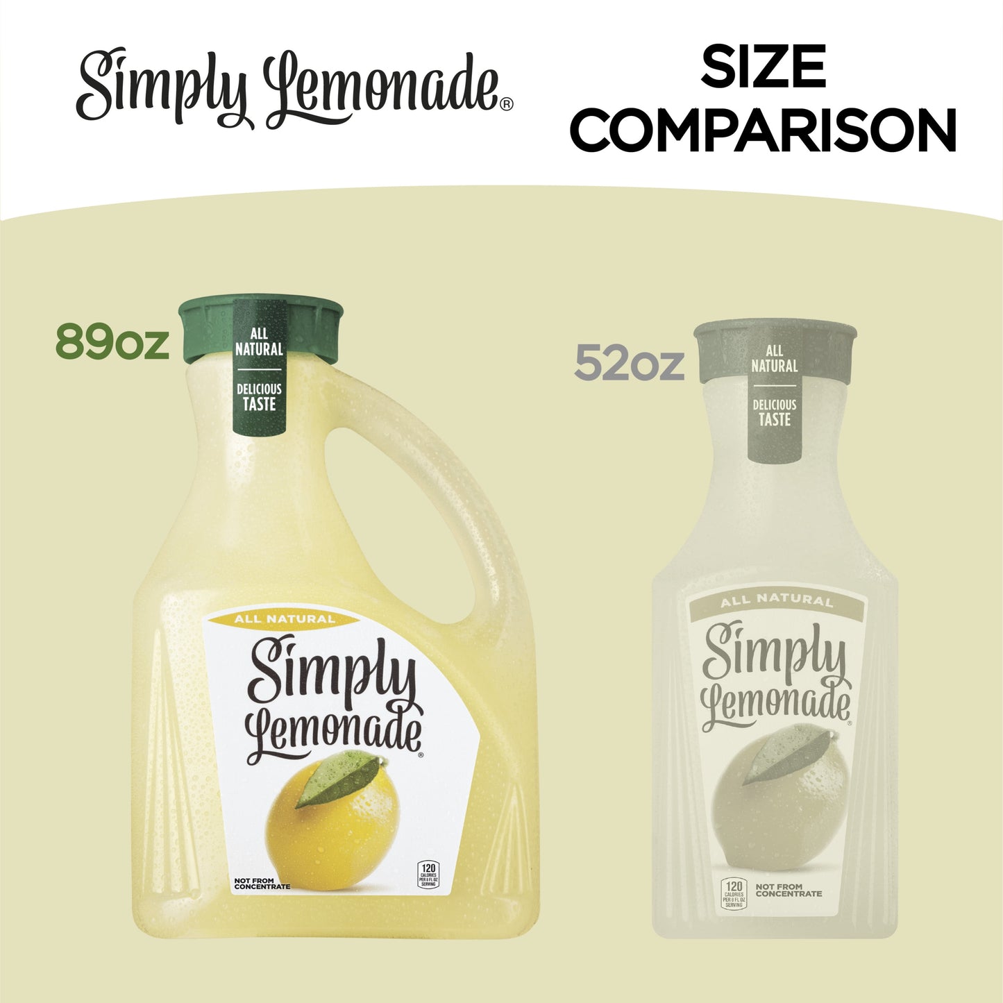 Simply Non GMO All Natural Lemonade Juice, 89 fl oz Bottle