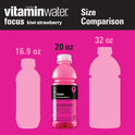 vitaminwater focus electrolyte enhanced water, kiwi-strawberry drink, 20 fl oz