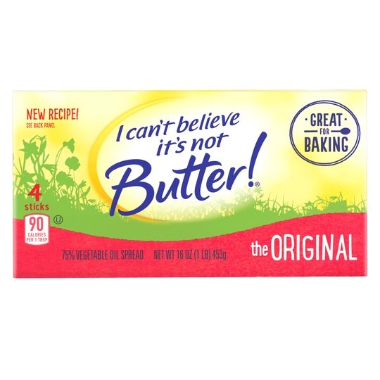 Can't Believe It's Not Butter Baking Sticks, 16 oz Paper Box 4 Sticks (Refrigerated)
