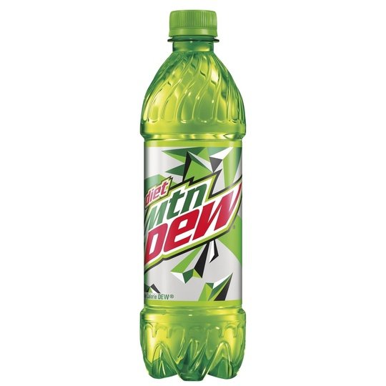 Diet Mountain Dew Citrus Soda Pop, 16.9 oz, 6 Pack Bottles