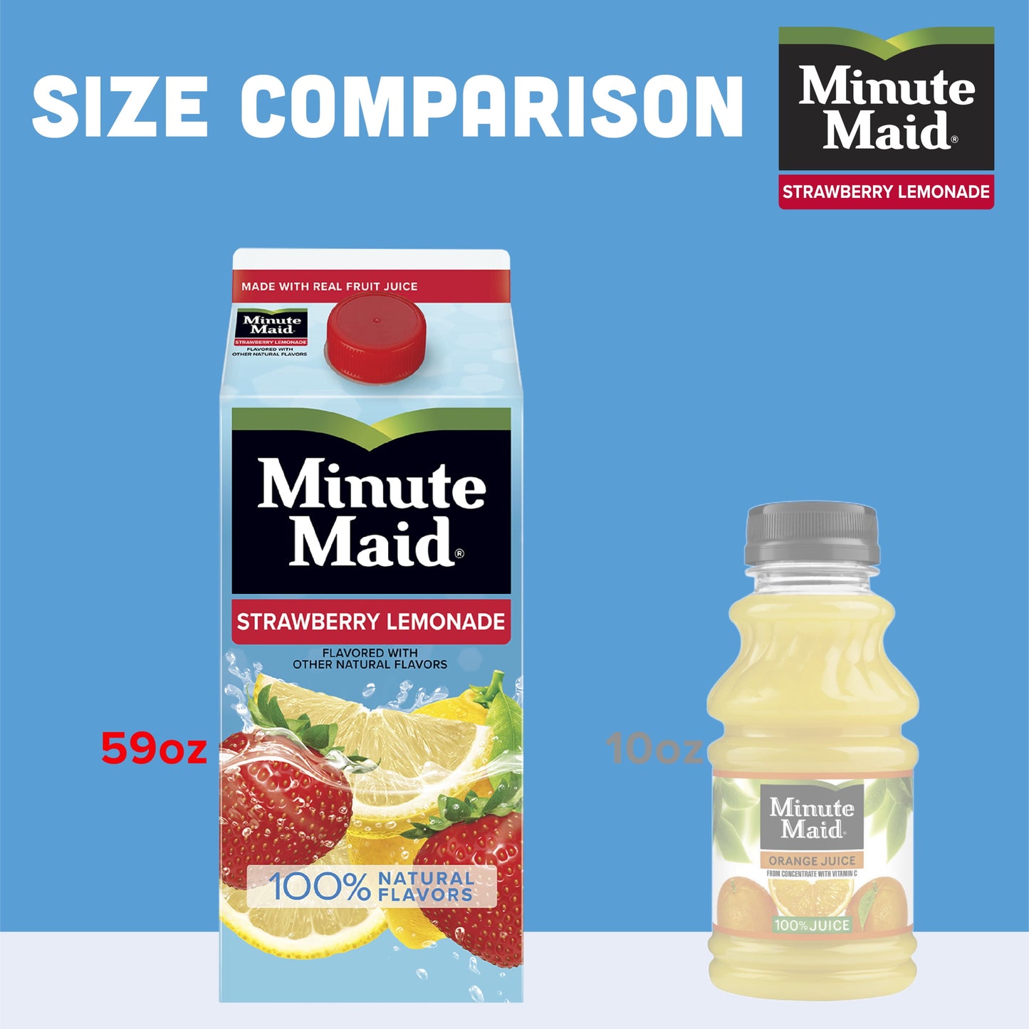 Minute Maid Strawberry Lemonade Fruit Drink, 59 fl oz Carton