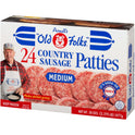Purnell's "Old Folks" Medium Patties Breakfast Country Sausage, 38 Ounce