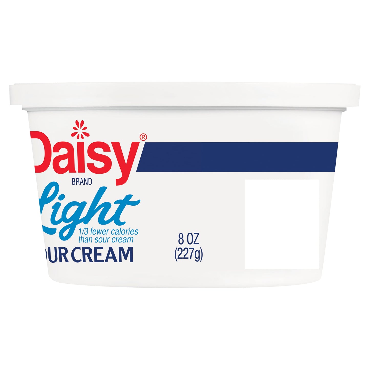 Daisy Pure and Natural Light Sour Cream, 50% Less Fat, 8 oz Tub (Refrigerated)