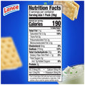 Lance Sandwich Crackers, Captain's Wafers Cream Cheese and Chives, 8 Packs, 6 Sandwiches Each