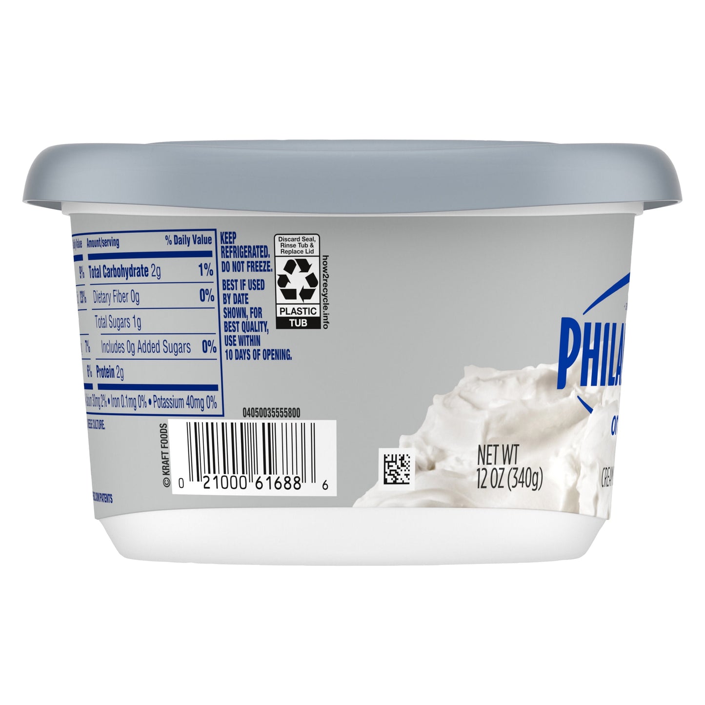 Philadelphia Original Cream Cheese Spread, 12 oz Tub