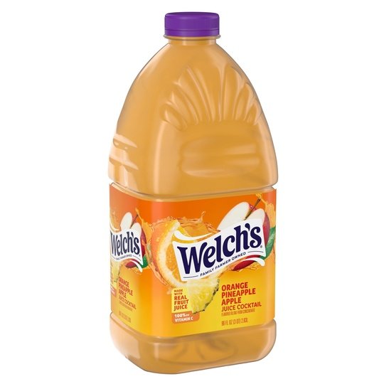 Welch's Orange Pineapple Apple Juice Cocktail, 96 fl oz Bottle