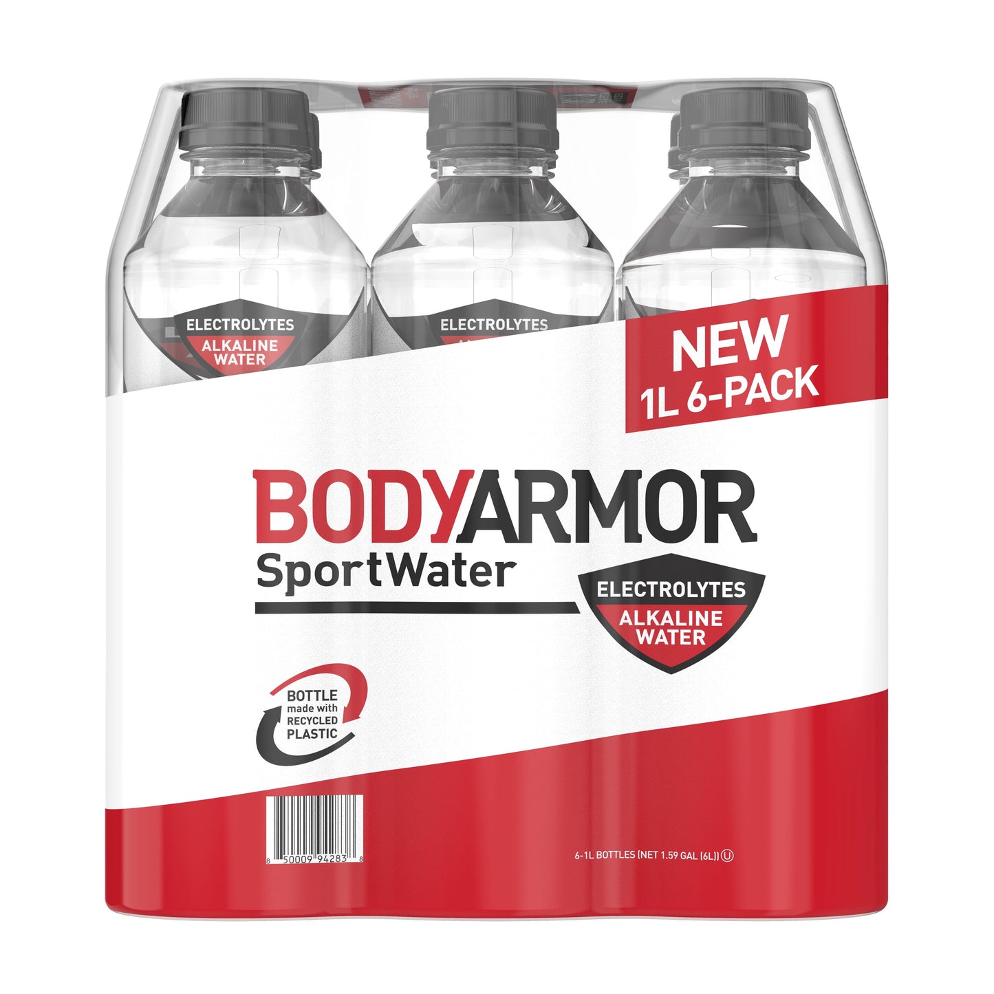 BODYARMOR SportWater, 1 Liter 6 Pack