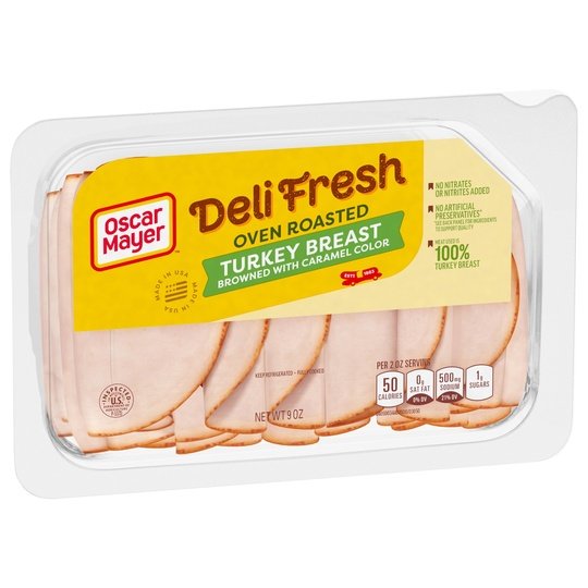 Oscar Mayer Deli Fresh Oven Roasted Turkey Breast, for a Low Carb Lifestyle, 9 Oz Tray