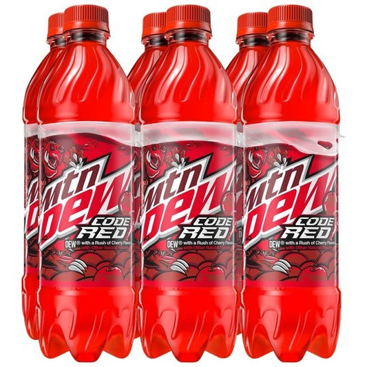 Mountain Dew Citrus Soda Pop, 16.9 oz, 6 Pack Bottles