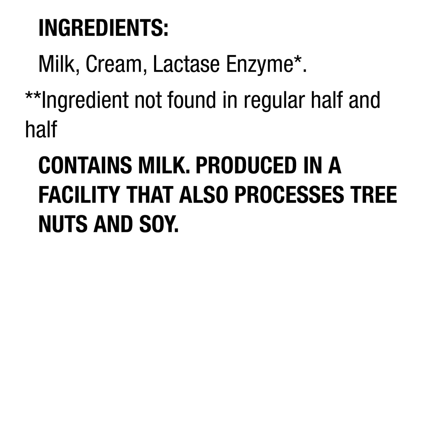 Land O Lakes Lactose-Free Half And Half, 1 Quart