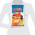 Ruffles Potato Chips Flamin' Hot Cheddar and Sour Cream Flavored, 8 oz