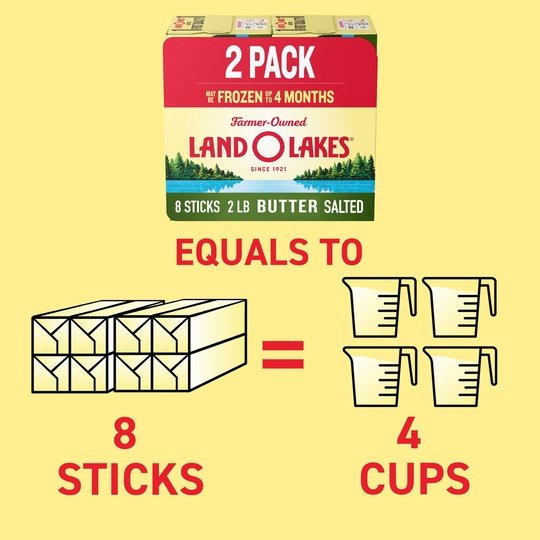 Land O Lakes Stick Butter Salted, 32 oz, 8 Count