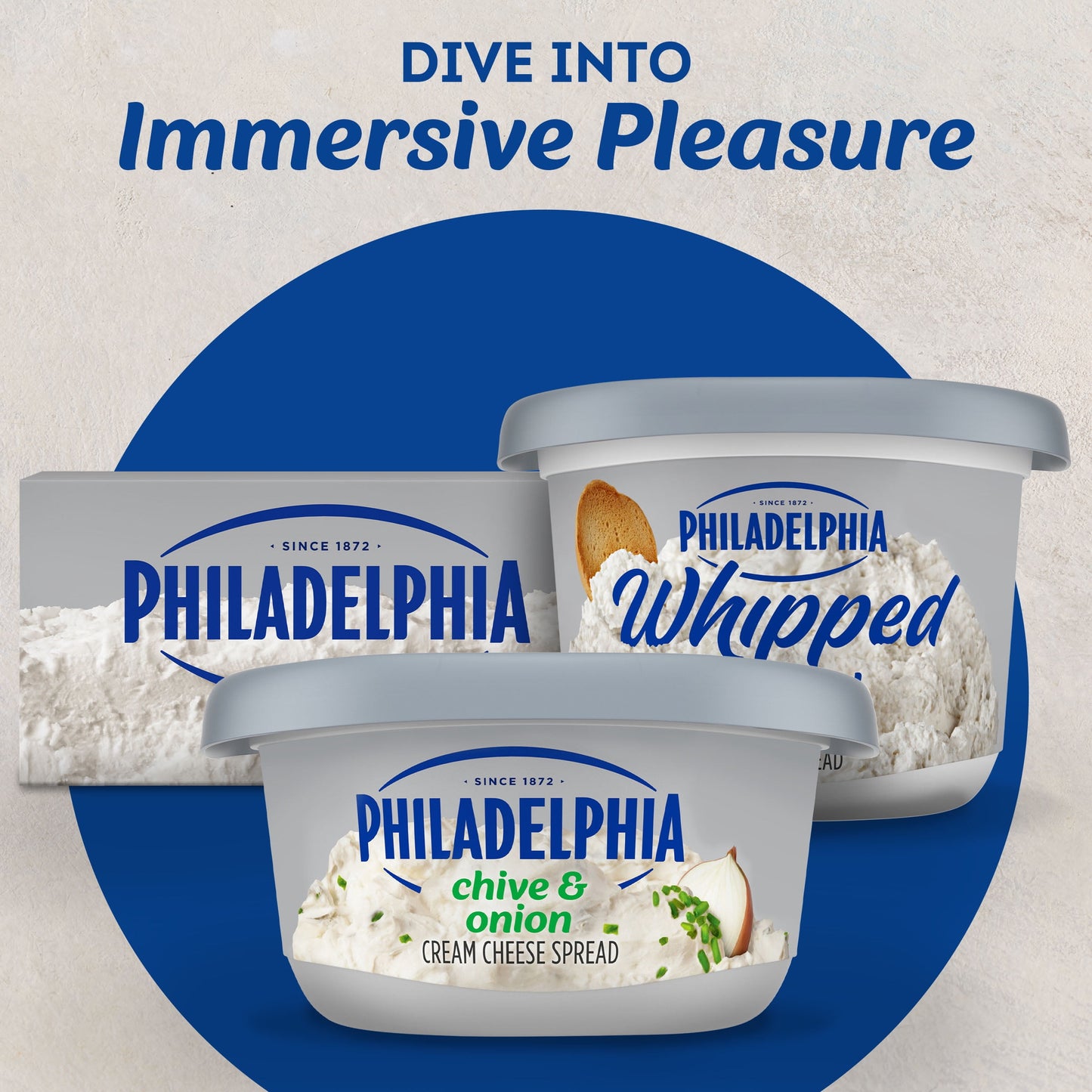 Philadelphia Chive & Onion Cream Cheese Spread, 7.5 oz Tub