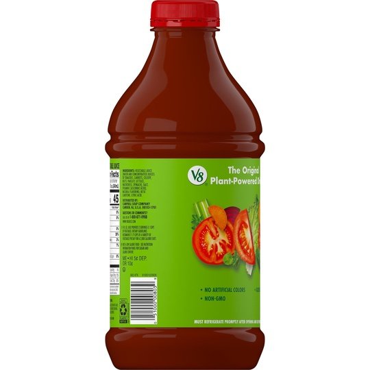 V8 Original 100% Vegetable Juice, 46 fl oz Bottle