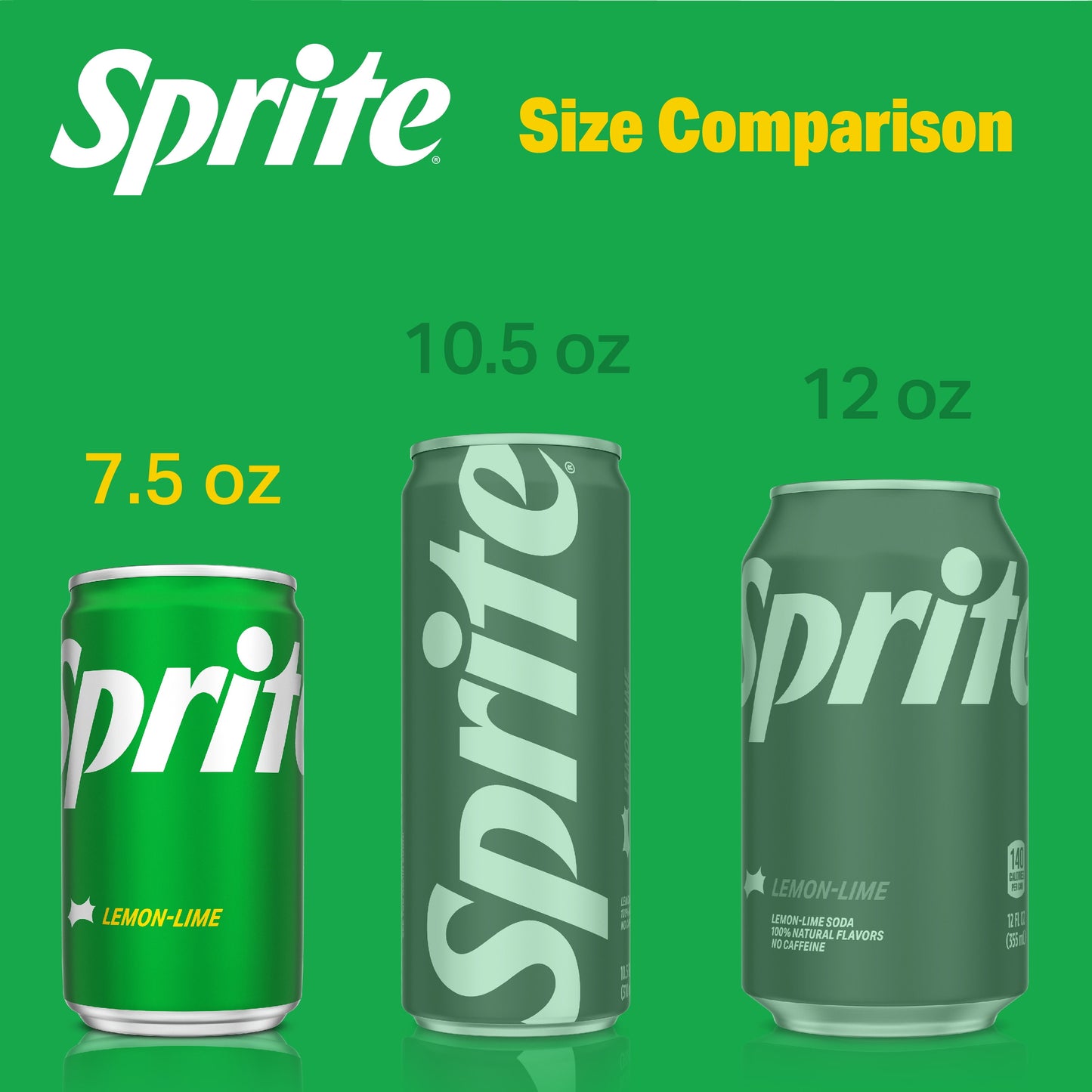 Sprite Lemon Lime Mini Soda Pop Soft Drink, 7.5 fl oz, 6 Pack Cans