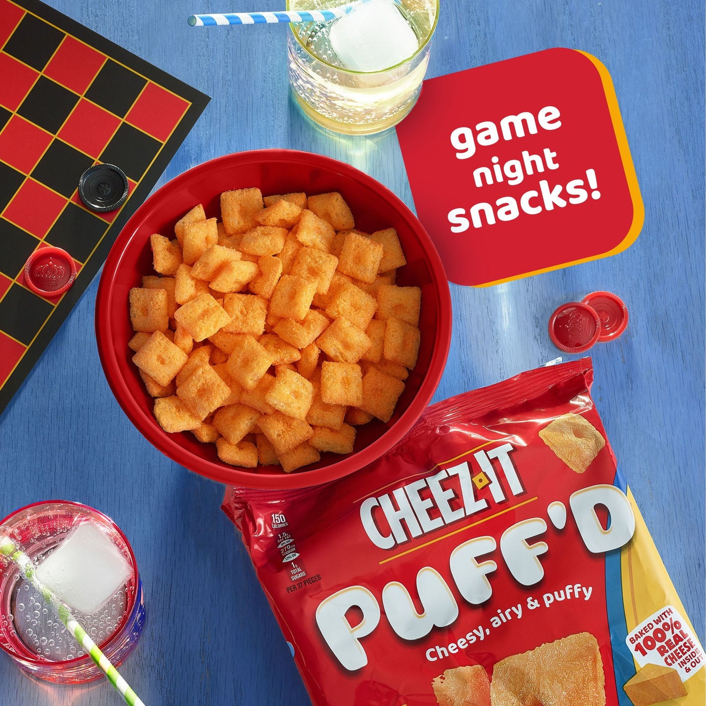 Cheez-It Puff'd Double Cheese Cheesy Baked Snacks, 5.75 oz