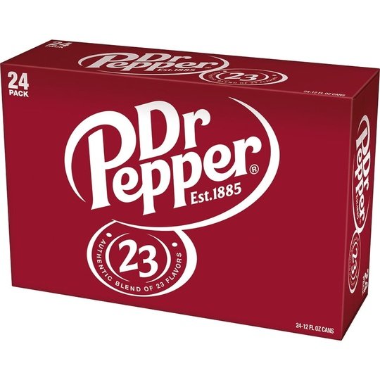 Dr Pepper Soda, 12 fl oz cans, 24 pack