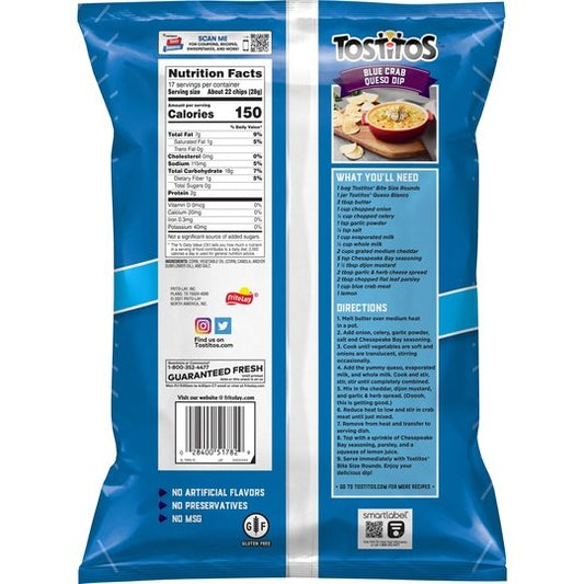 Tostitos Bite Size Tortilla Chips, 17 oz Bag