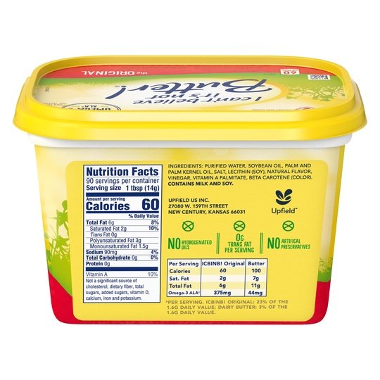 I Can't Believe It's Not Butter Original Spread , 45 oz Tub (Refrigerated)