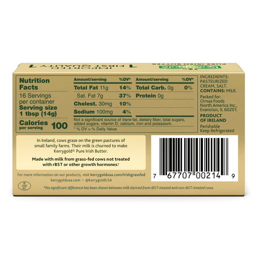 Kerrygold Grass-Fed Pure Irish Salted Butter Sticks, 8 oz, 2 Sticks