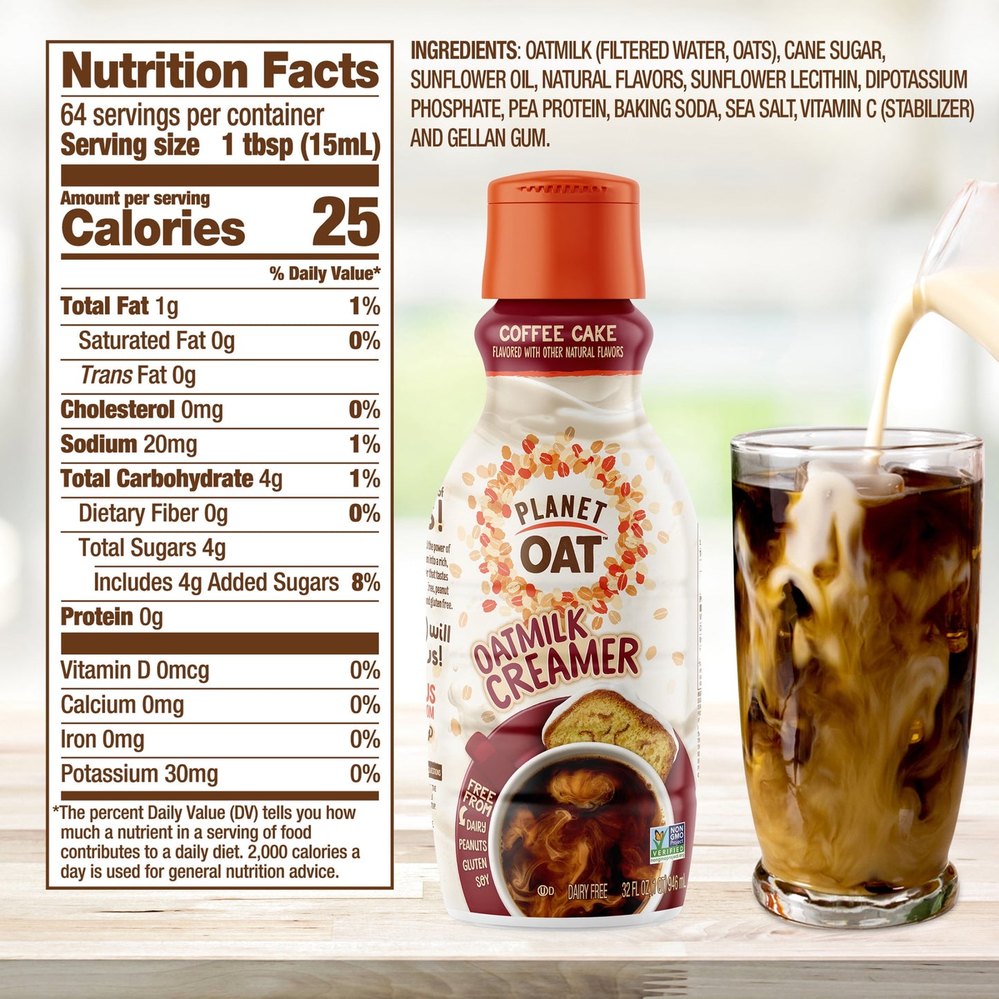 Planet Oat Coffee Cake Coffee Creamer, 32 oz