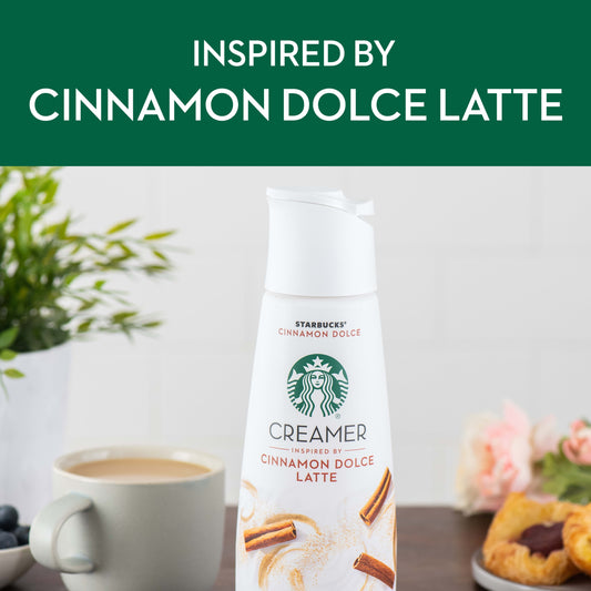 Starbucks Liquid Coffee Creamer Cinnamon Dolce Creamer Inspired by Cinnamon Dolce Latte, 28 fl oz