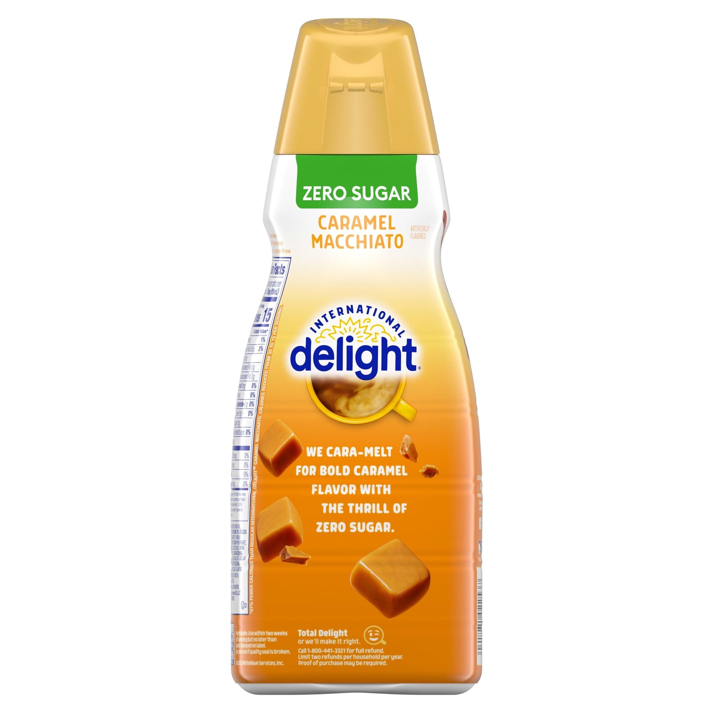 International Delight Zero Sugar Caramel Macchiato Coffee Creamer, 32 fl oz Bottle